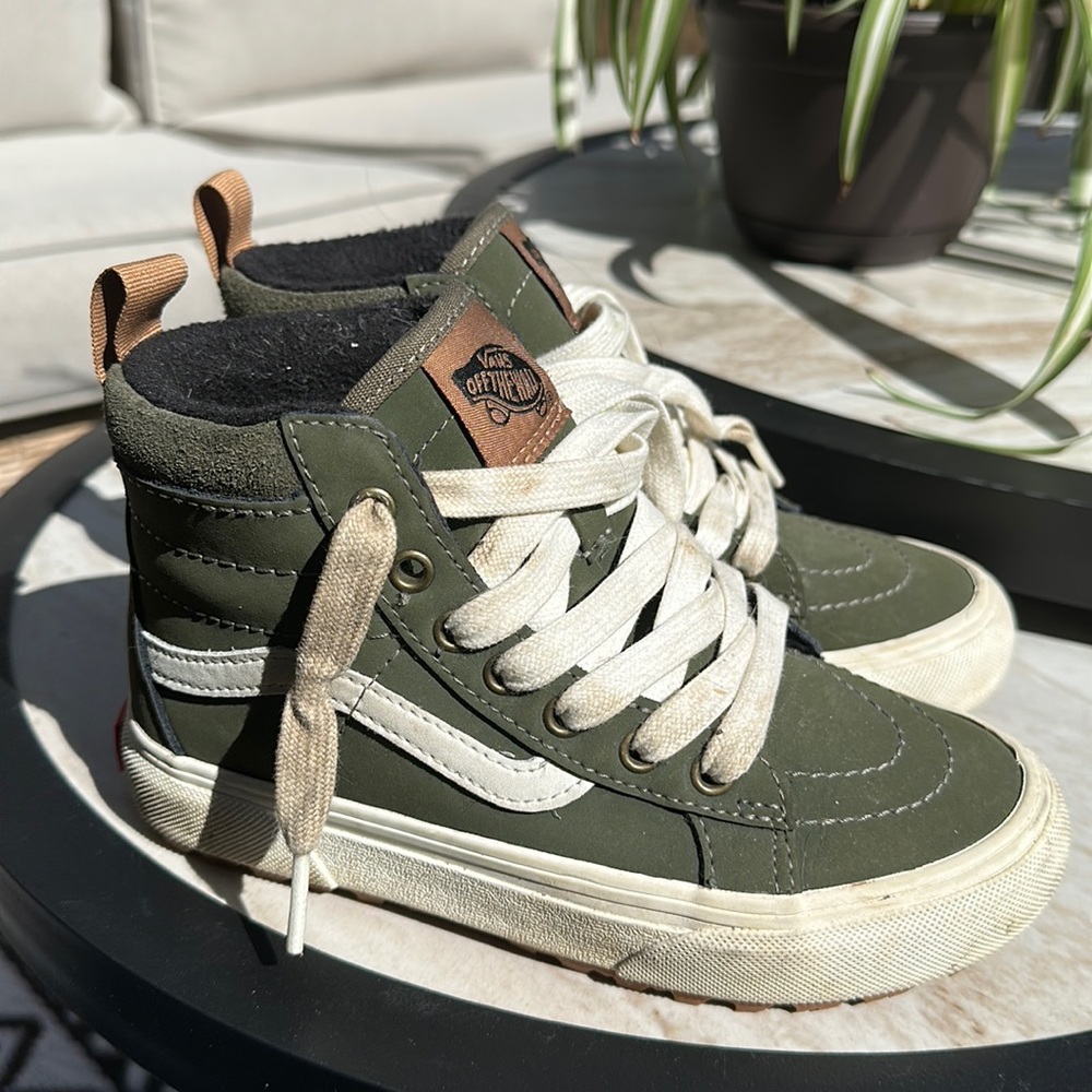 Worn once don’t fit! VANS boys 1. please see pics UNTREATED dirt stains on lace